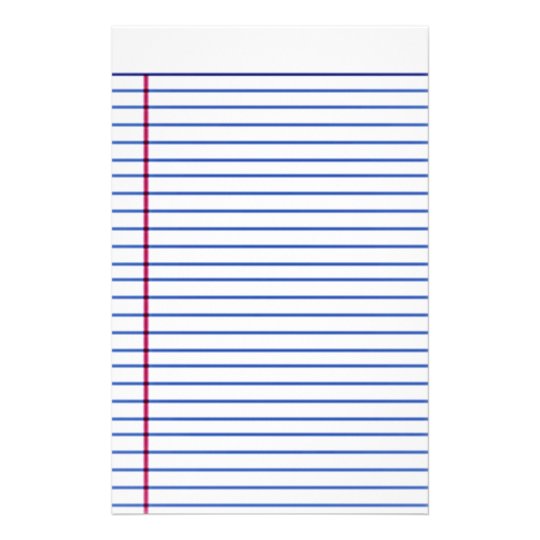 lined paper stationery