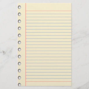 Lined Paper Stationery