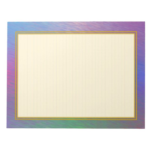 Lined "Plasma Rain Clouds" Note Pads (Front)