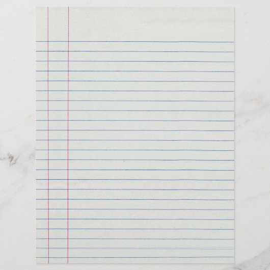 Lined School Paper Background (Back)