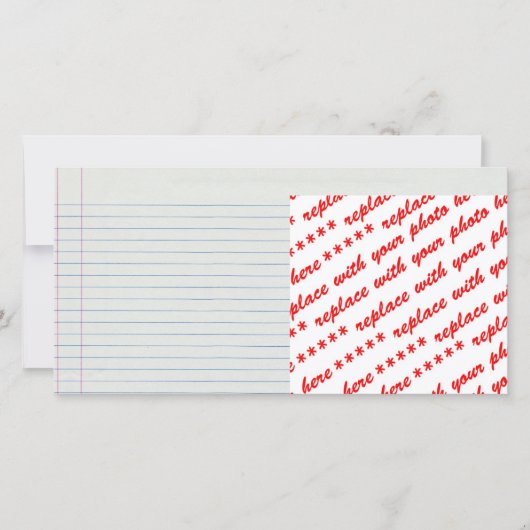 Lined School Paper Background (Front)