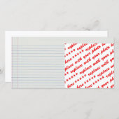 Lined School Paper Background (Front/Back)