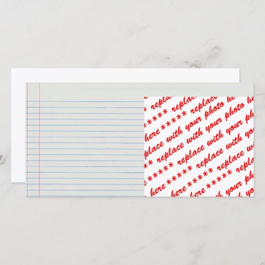 Lined School Paper Background (Front/Back)