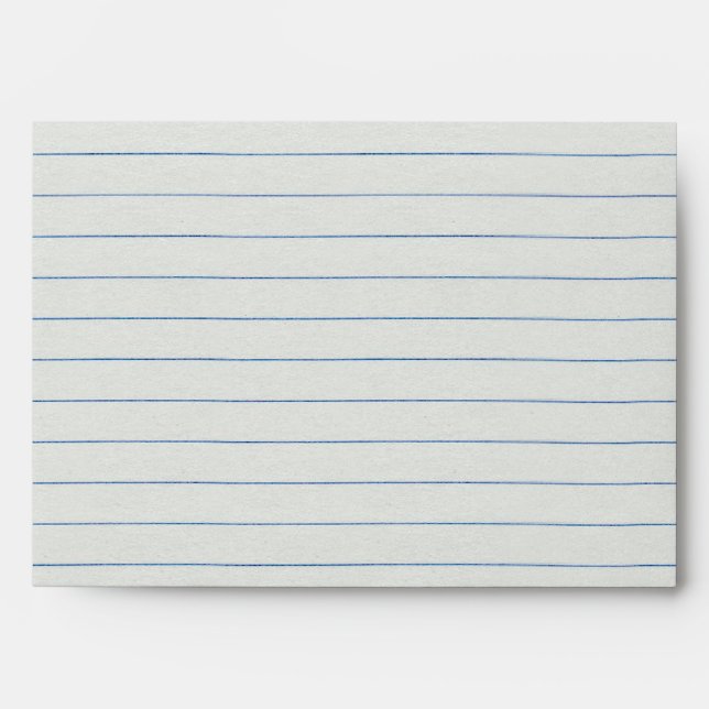Lined School Paper Background Envelope (Front)