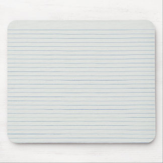 Lined School Paper Background Mouse Pad