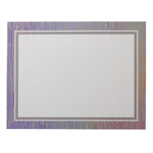 Lined Silver 8.5x11 Note Pad