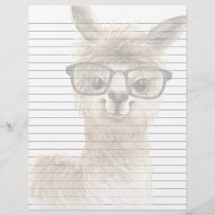 Lined Smart Alpaca Letterhead Paper
