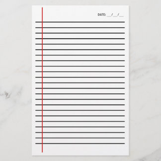 Lined Stationery