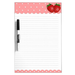 Lined Styled Note Paper Dry Erase Board