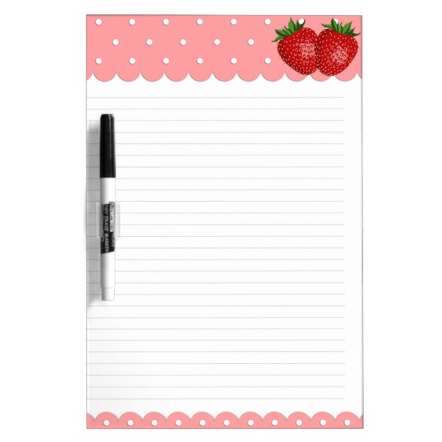 Lined Styled Note Paper Dry Erase Board (Front)
