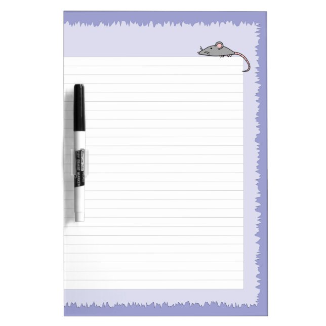Lined Styled Note Paper Dry Erase Board (Front)