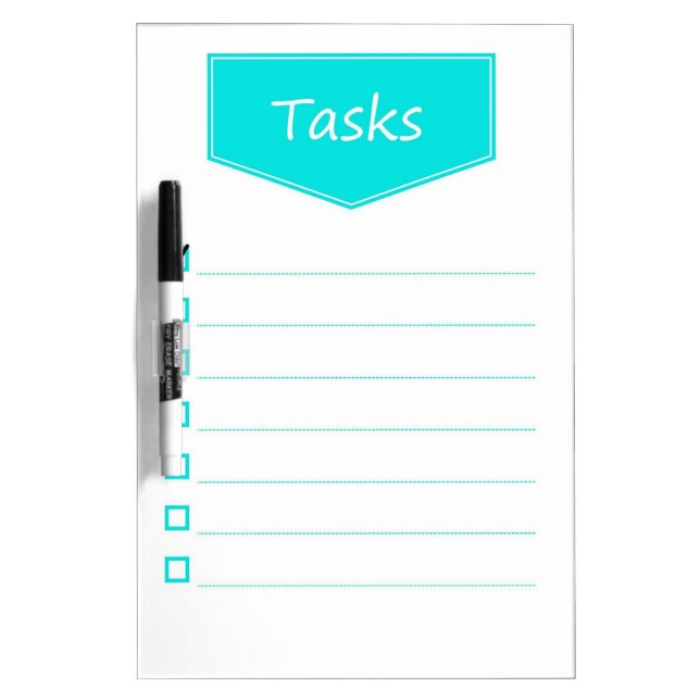 Lined Styled Note Paper Dry Erase Board (Front)