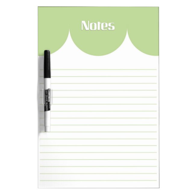 Lined Styled Note Paper Dry Erase Board (Front)