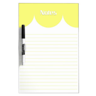 Lined Styled Note Paper Dry Erase Board