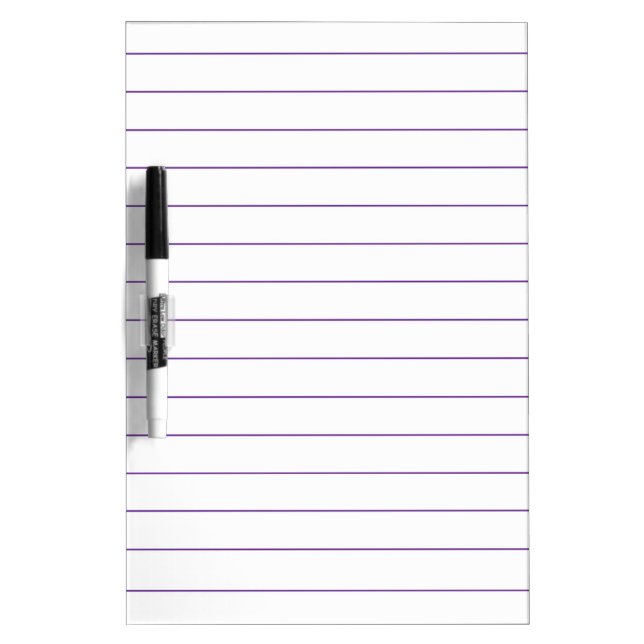 Lined Styled Paper Dry Erase Board (Front)