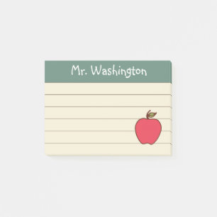 Lined Teacher's Chalkboard Post It Notes Gift