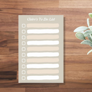 Lined To Do List With Name Sticky Post-it Notes