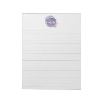 Lined Typewriter Personalized Custom Letterhead Notepad by Pip_Gerard at Zazzle