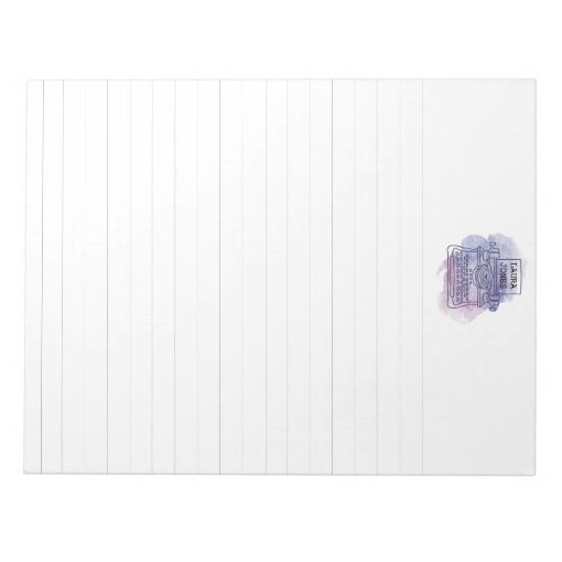 Lined Typewriter Personalized Custom Letterhead Notepad Zazzle