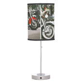 Lined Up V-Twin American Made Motorcycles Table Lamp (Back)