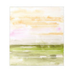 Lined Watercolor Abstract Landscape Notepad at Zazzle