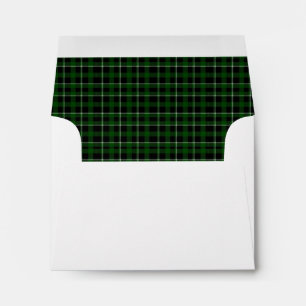 Lined with Dark Green Plaid Envelope