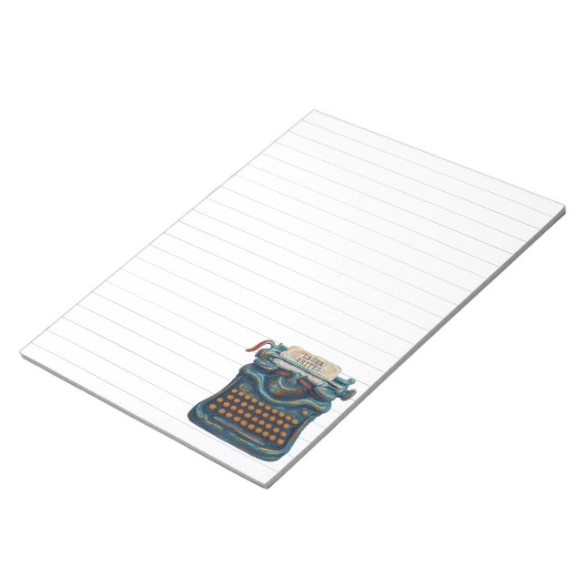 Lined Writing Pad Paper Impressionist Typewriter (Angled)