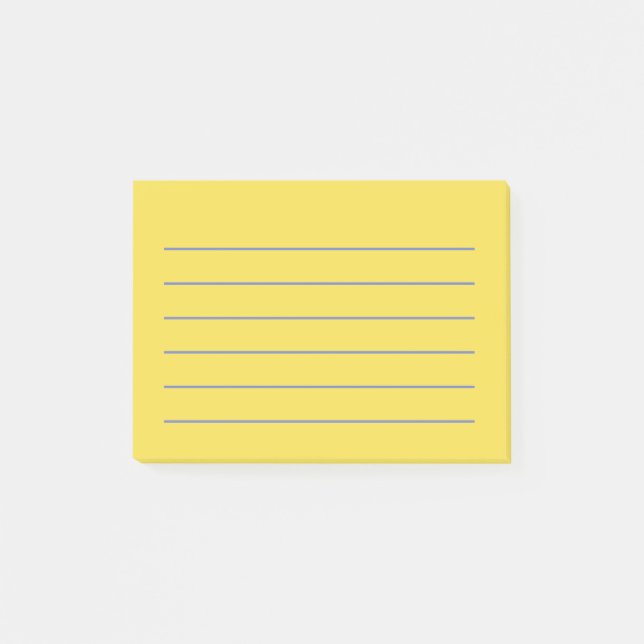 Lined Yellow Notes (Front)
