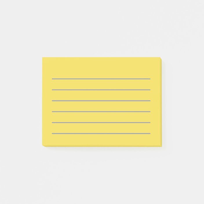 Lined Yellow PostIT Notes