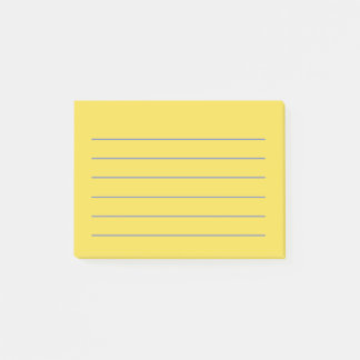 Lined Yellow Post-IT Notes