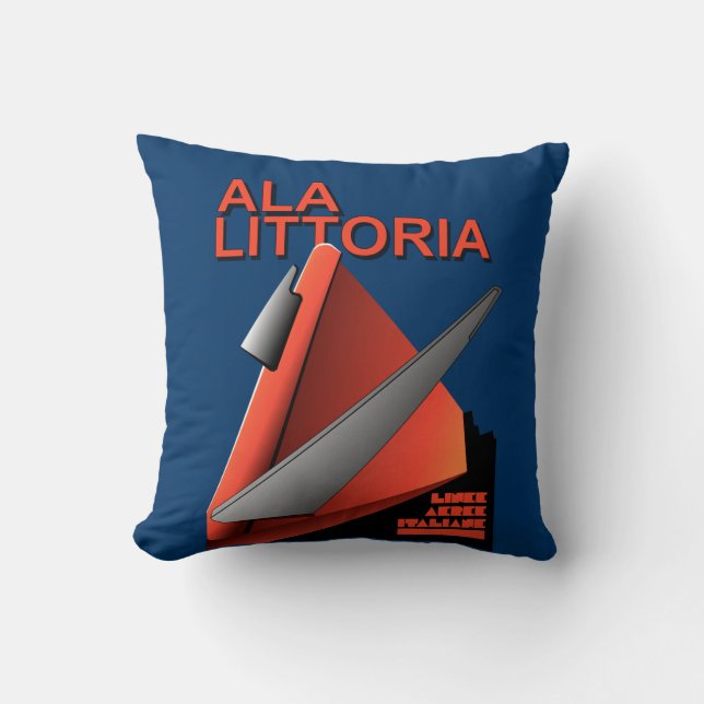 LINEE AEREE ITALIANE THROW PILLOW (Front)