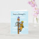 Lineman Birthday Card with Birthday Cake on Pole | Zazzle