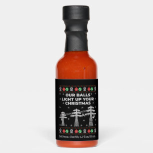 Lineman Christmas Our Balls Light Up Hot Sauces