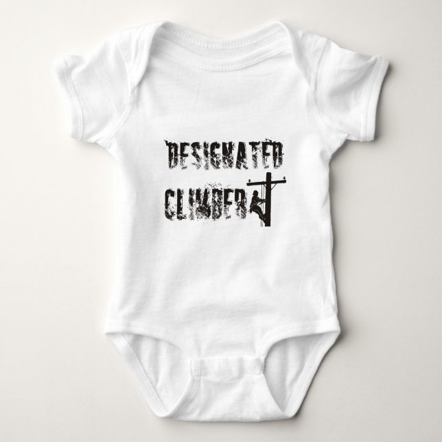 Lineman Designated Climber Baby Bodysuit (Front)