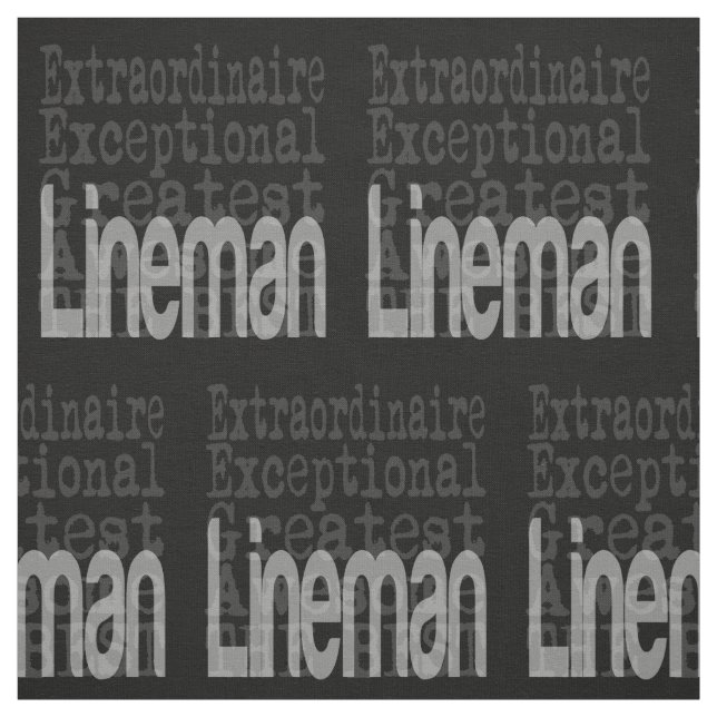 Lineman Extraordinaire Fabric (Swatch)