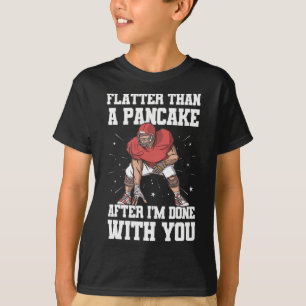Lineman Funny Pancake Blocks Football Player T-Shirt