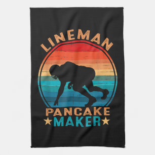 Lineman Pancake Maker - American Football Kitchen Towel