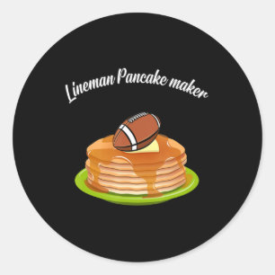 Lineman Pancake maker Football Classic Round Sticker