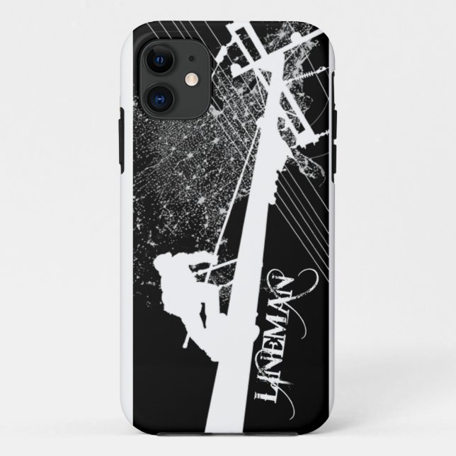 Lineman Power It Up Phone Case (Back)
