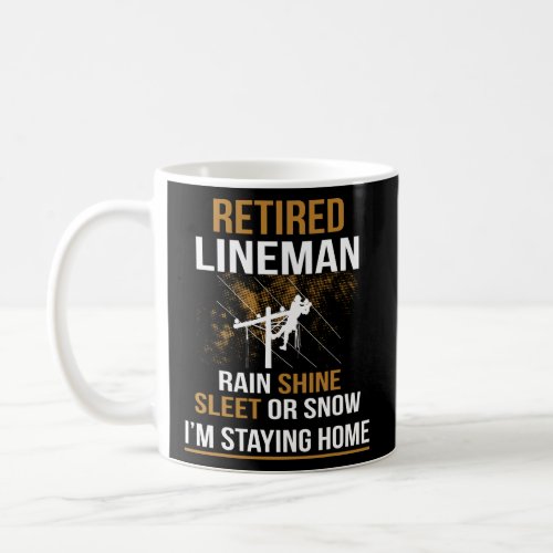 Lineman Retirement Funny Novelty Man Woman  Coffee Mug
