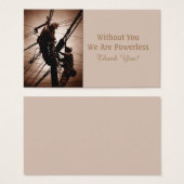 Lineman Thank You Card (Front & Back)