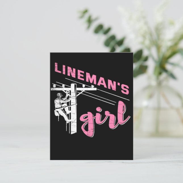 Lineman's Girl | Mechanic Canvas Invitation (Standing Front)