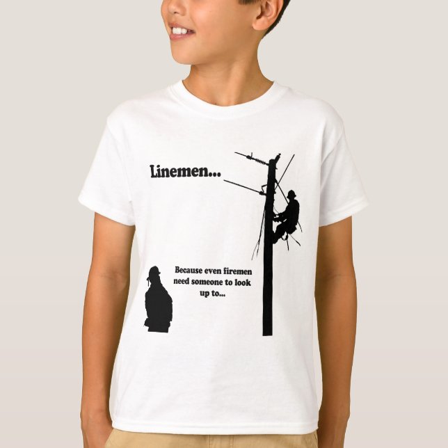Linemen Because T-Shirt (Front)