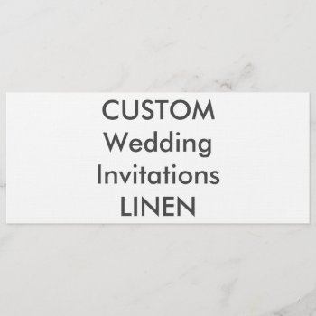Linen 100lb 9.25" X 4" Wedding Invitations by APersonalizedWedding at Zazzle