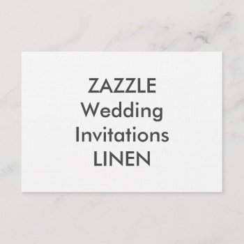 Linen 6.25" X 4.5" Wedding Invitations by TheWeddingCollection at Zazzle