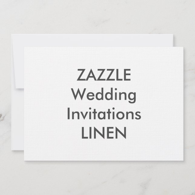 LINEN 7" x 5" Wedding Invitations (Front)