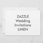 Linen 7&quot; X 5&quot; Wedding Invitations at Zazzle