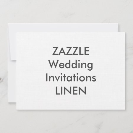 Linen 7" X 5" Wedding Invitations