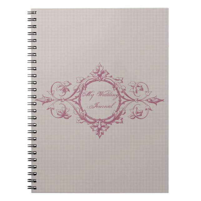Linen and Cinnamon Wedding Journal (Front)