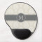 Linen Beige and Charcoal Damask Pattern